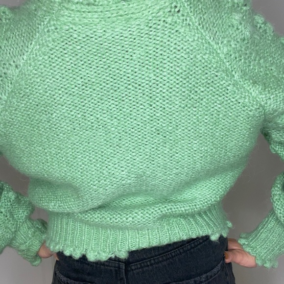Zara Green Sweater Cardigan - Picture 4 of 7